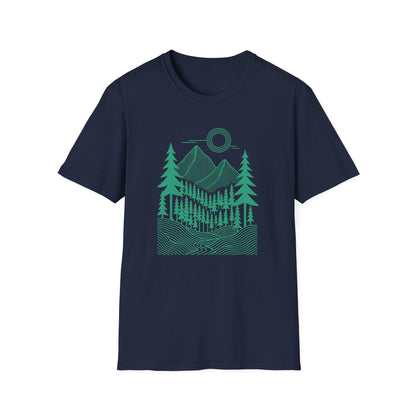 Geometrical Landscape Teal