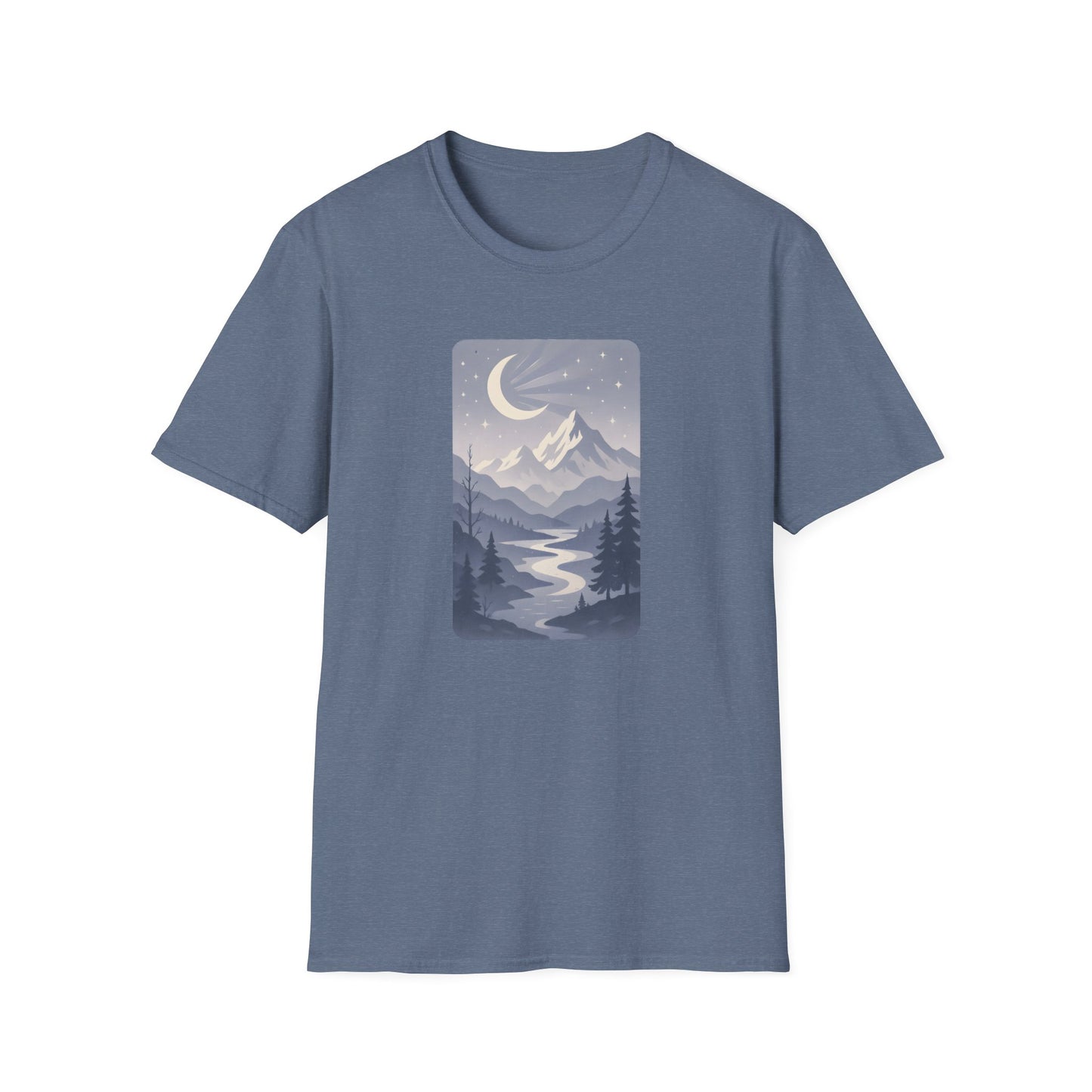 Moonlit Mountain Valley T-shirt