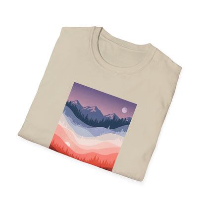 Day and Night Layered Landscape T-shirt