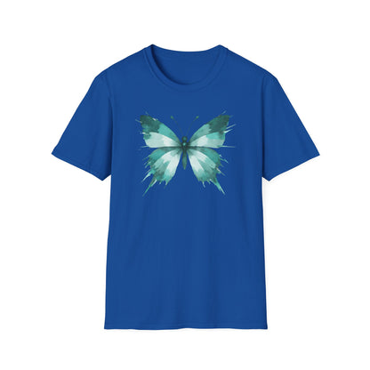 Butterfly Teal Watercolor