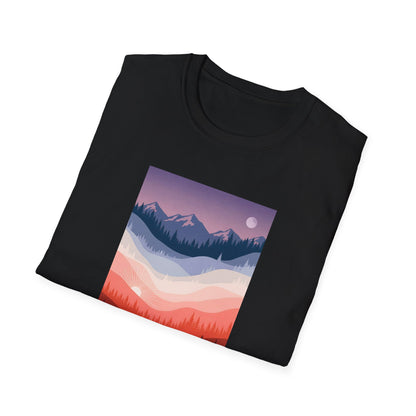 Day and Night Layered Landscape T-shirt