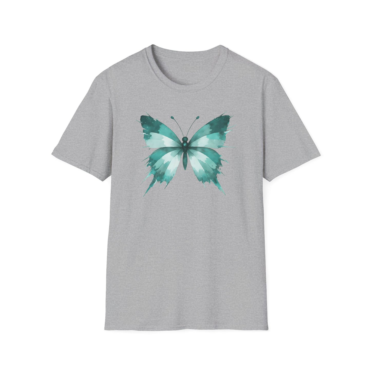 Butterfly Teal Watercolor