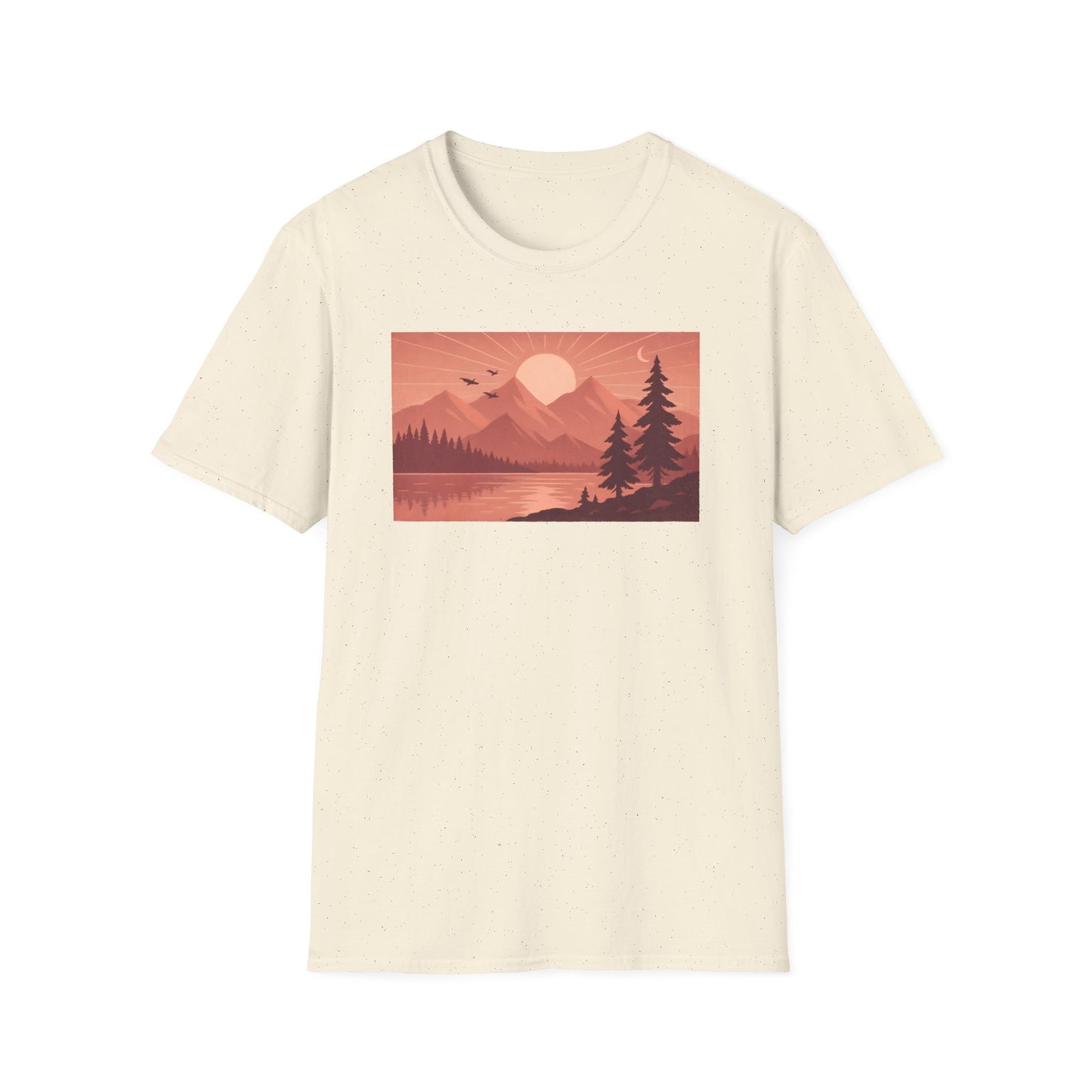 Mountain Lake Landscape Pinkscale