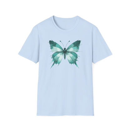 Butterfly Teal Watercolor