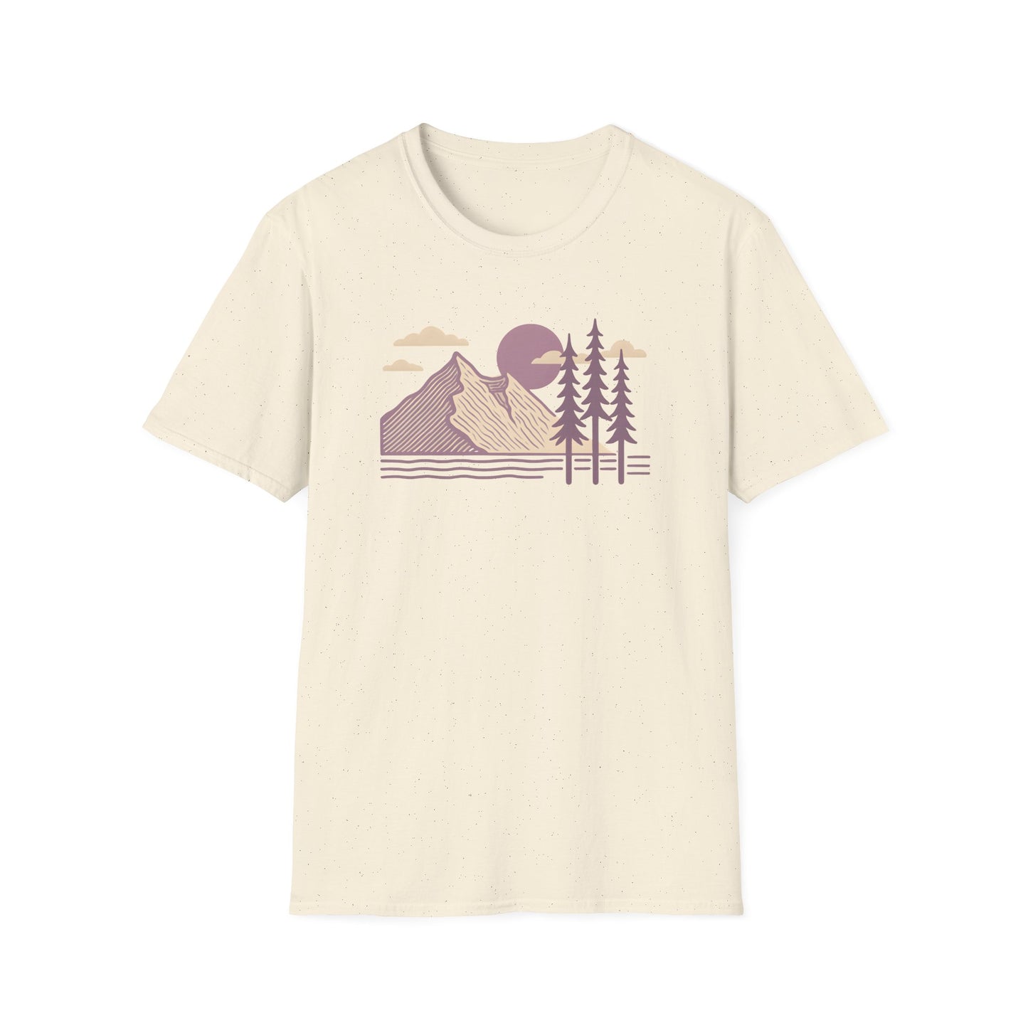 Minimalist Lavender Mountain Sunset T-shirt
