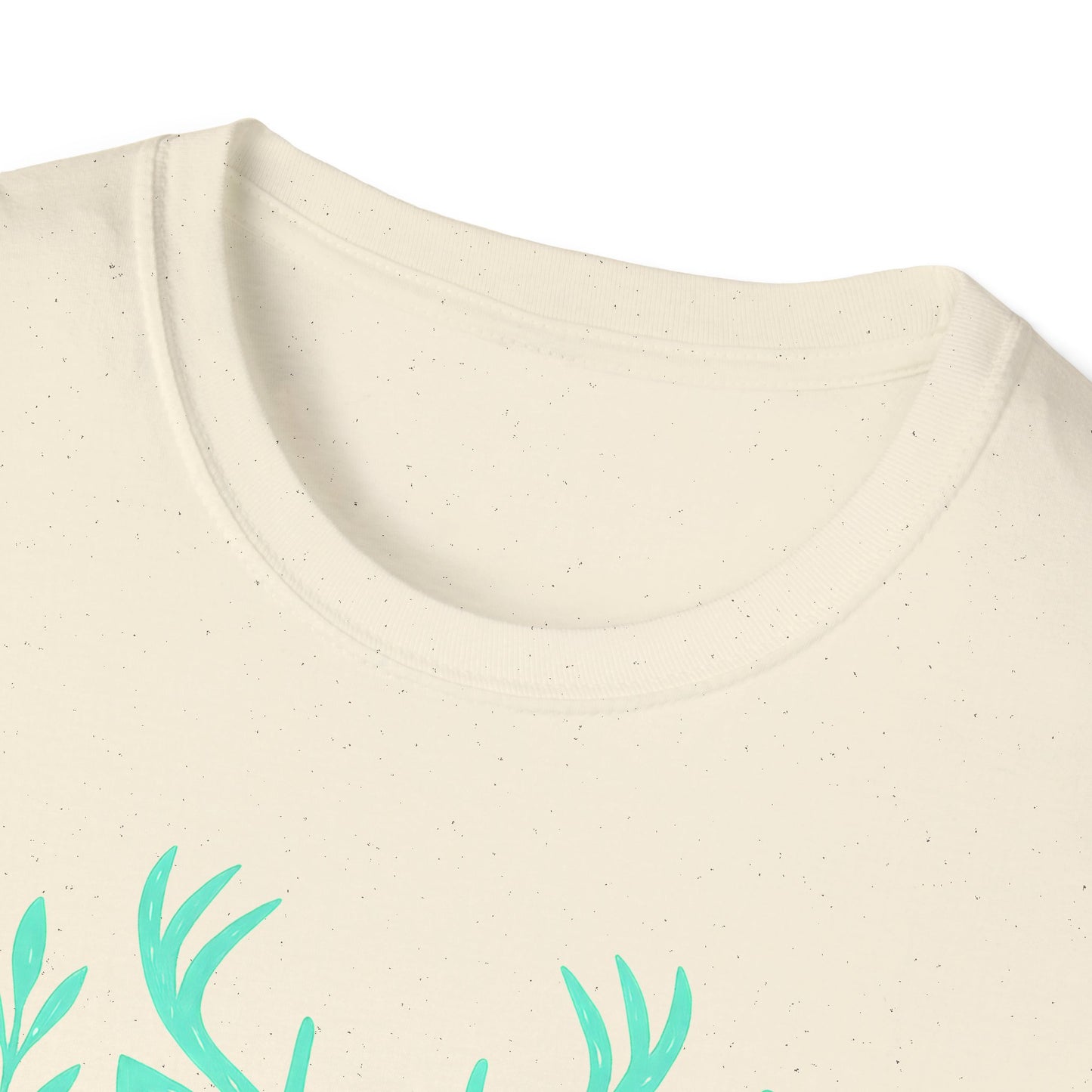 Deer Portrait Teal