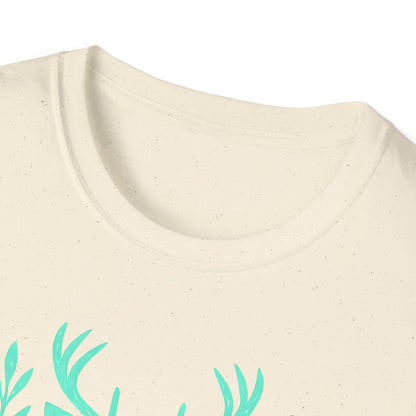 Deer Portrait Teal