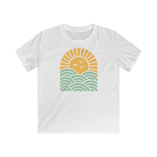 Children’s Sunrise Over Serene Waves T-shirt
