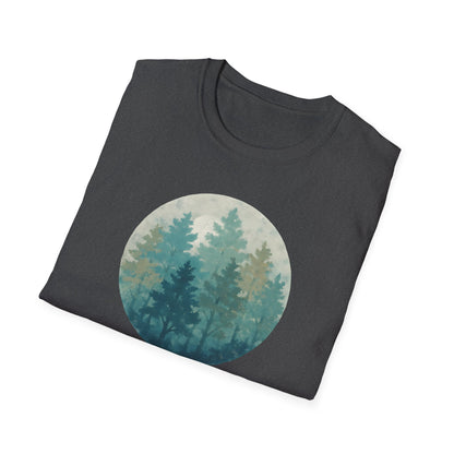 Forest Oil Painting Teals
