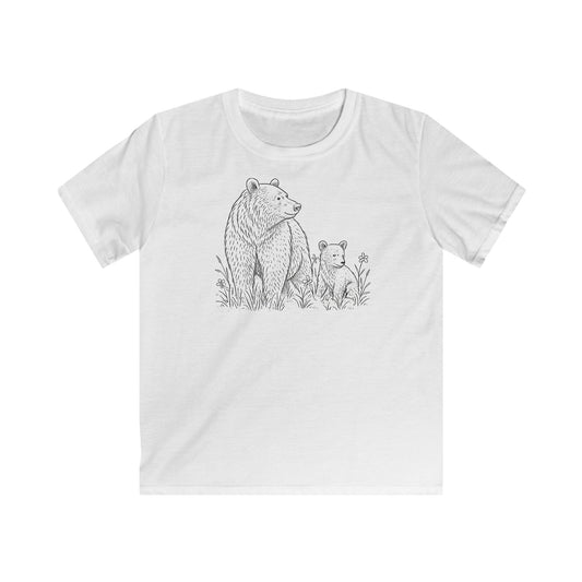 Children's Mom and Cub Prairie Playing T-shirt