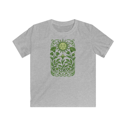 Children’s Serene Green Sunflower T-shirt
