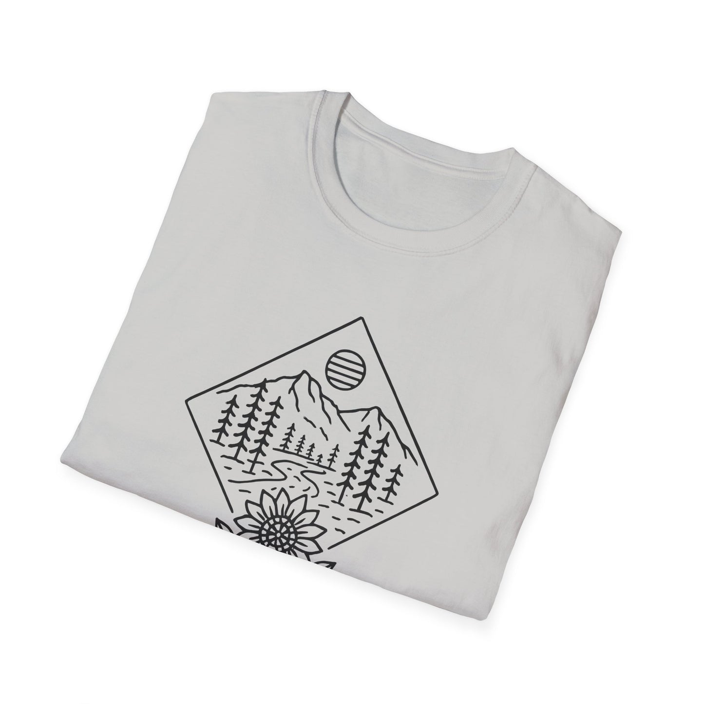 Sun Over Sunflower Landscape T-shirt
