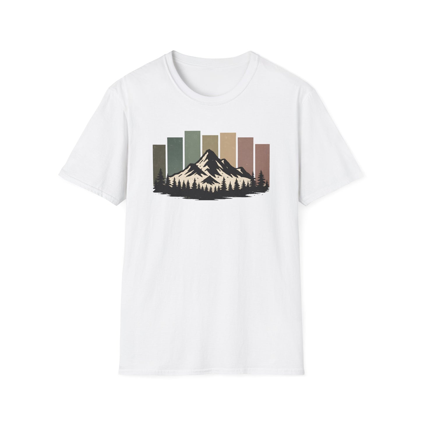 Mountain Peak Earth Tones T-shirt