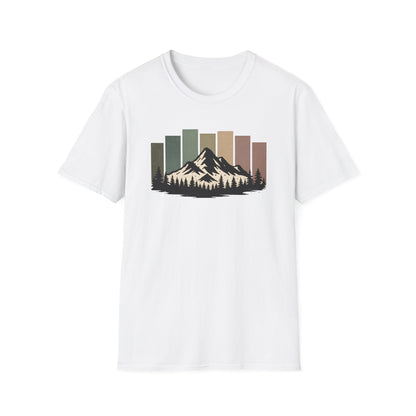 Mountain Peak Earth Tones T-shirt