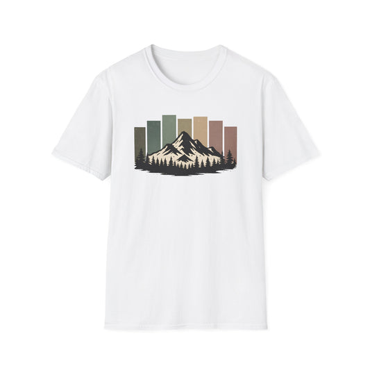 Mountain Peak Earth Tones T-shirt