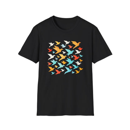 Origami Flock Of Birds T-shirt
