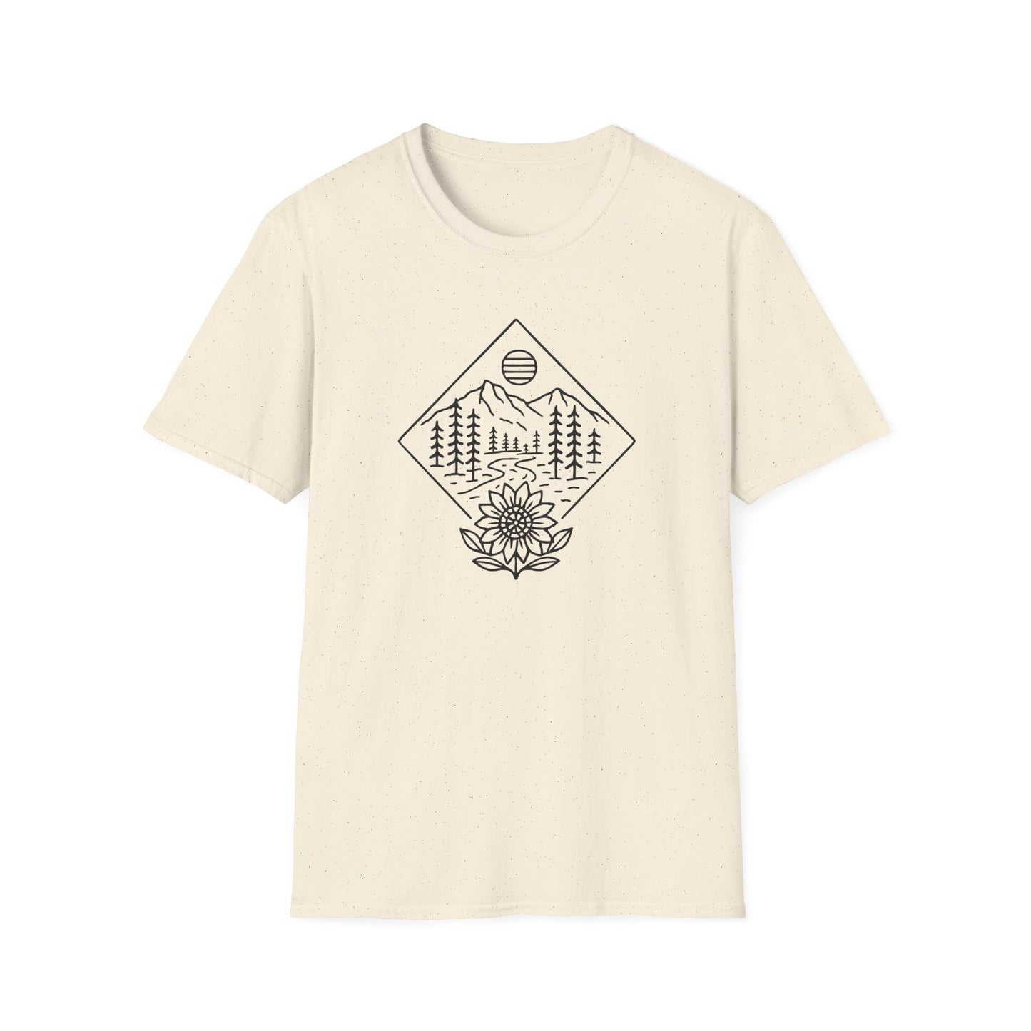 Sun Over Sunflower Landscape T-shirt