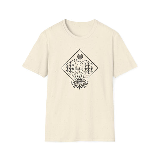 Sun Over Sunflower Landscape T-shirt