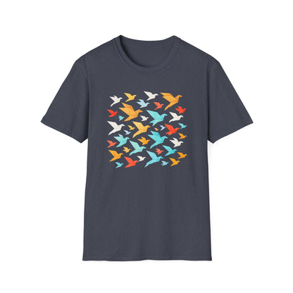 Origami Flock Of Birds T-shirt