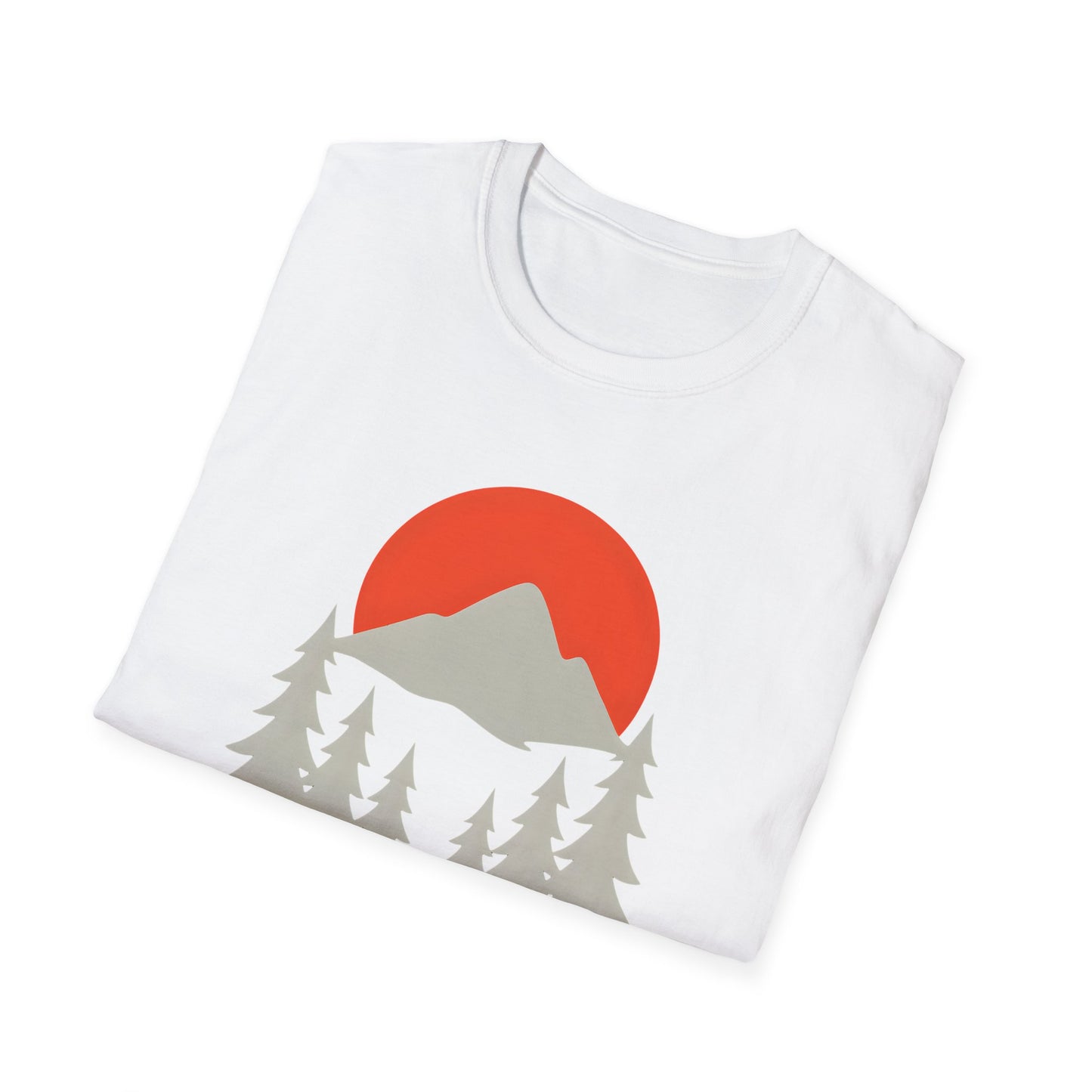 Grey Mountain Silhouette At Sunset T-shirt