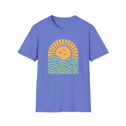 Sunrise Over Serene Waves T-shirt