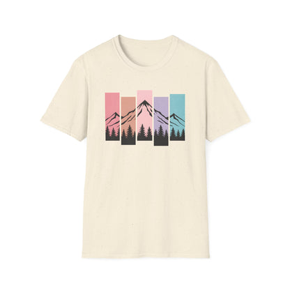 Retro Sunset Vertical Pastels T-shirt