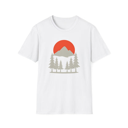 Grey Mountain Silhouette At Sunset T-shirt