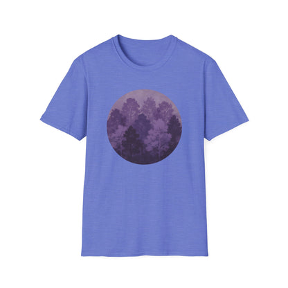 Purple Forest Oil Painting T-shirt