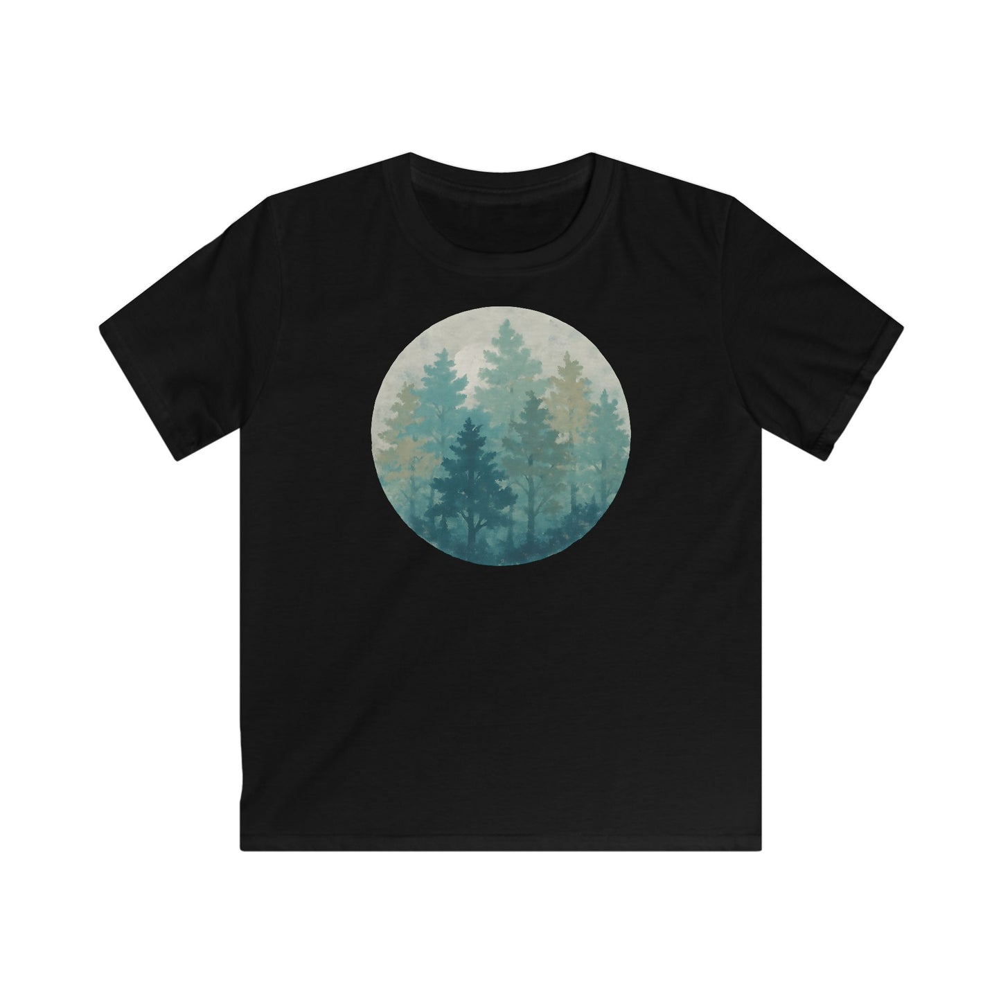 Children's Forest in Teals T-shirt