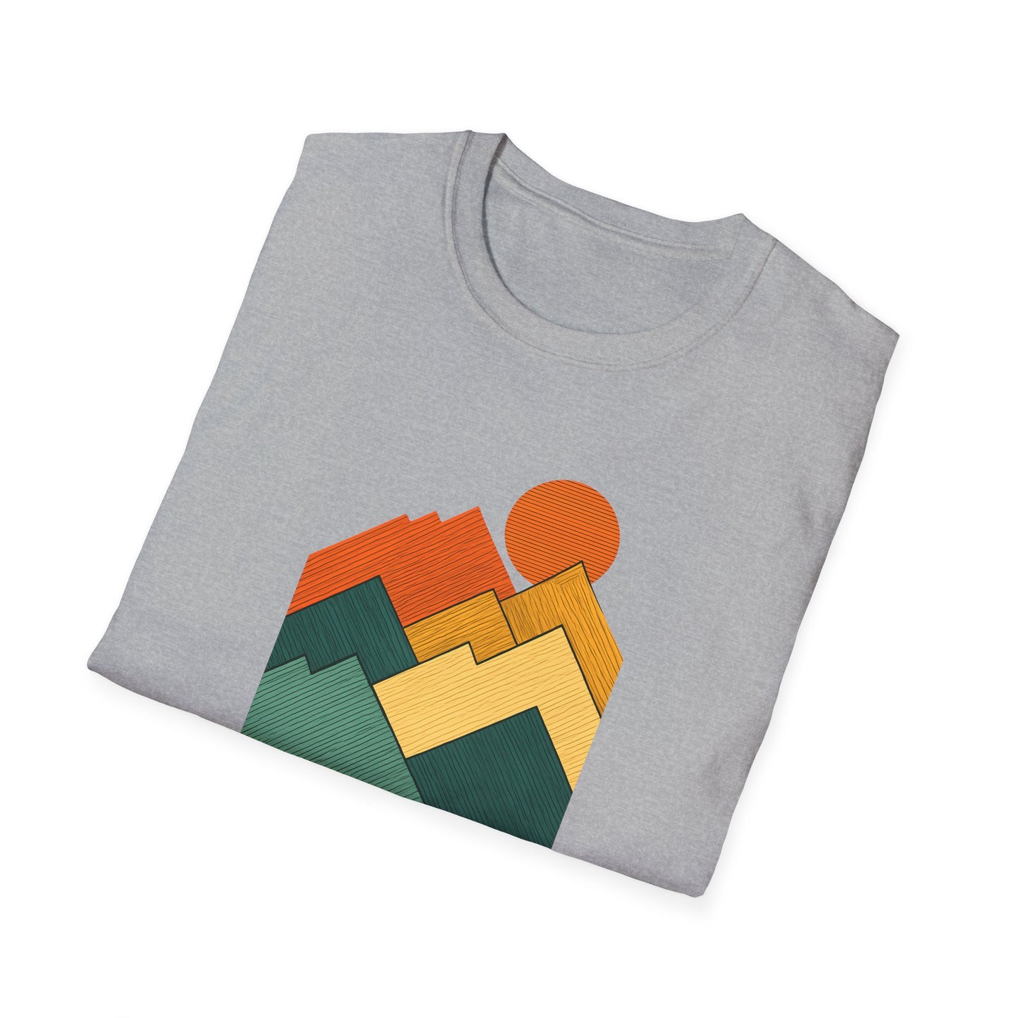 Sunset Over Lined Mountains T-shirt