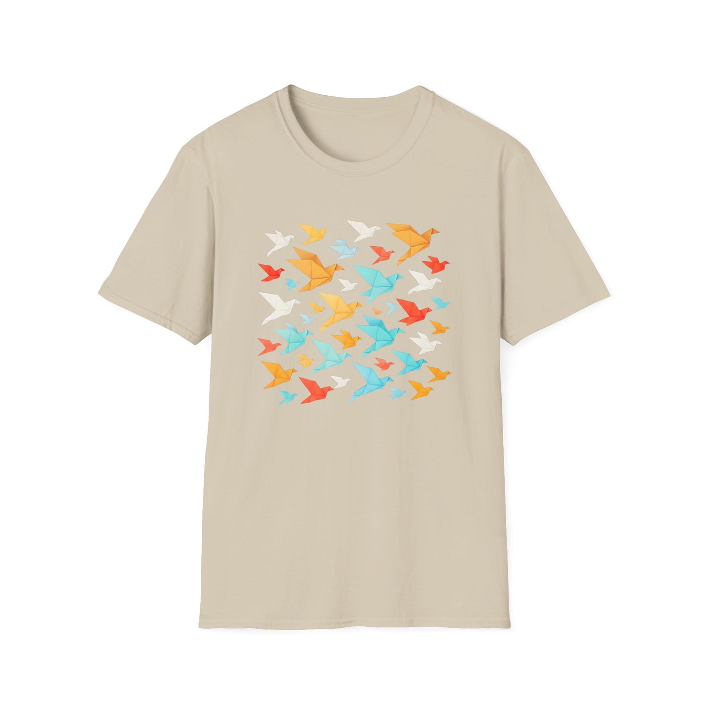 Origami Flock Of Birds T-shirt