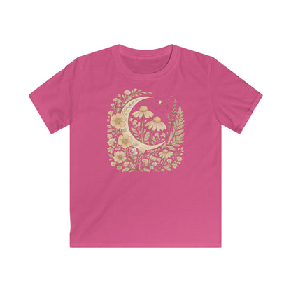 Children's Golden Moon & Wildflower Dreamscape T-shirt