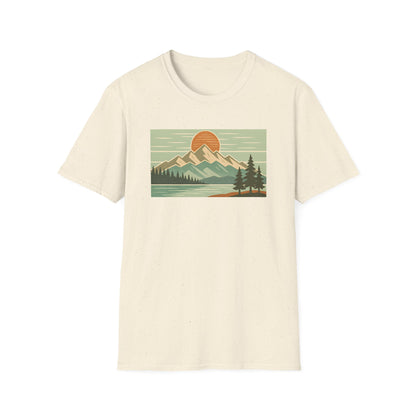 Retro Midday Mountain Peak T-shirt