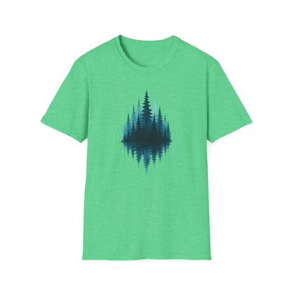 Mirrored Pine Teal Forest T-shirt