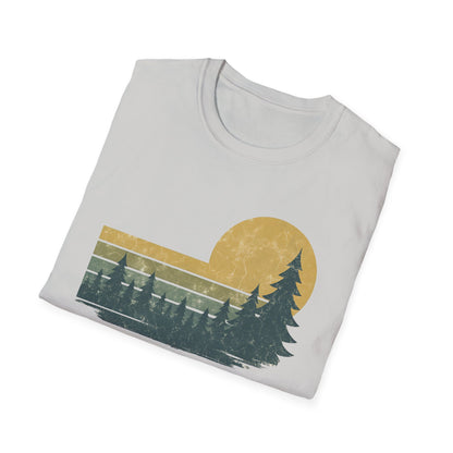 Golden Forest Retro Sunset