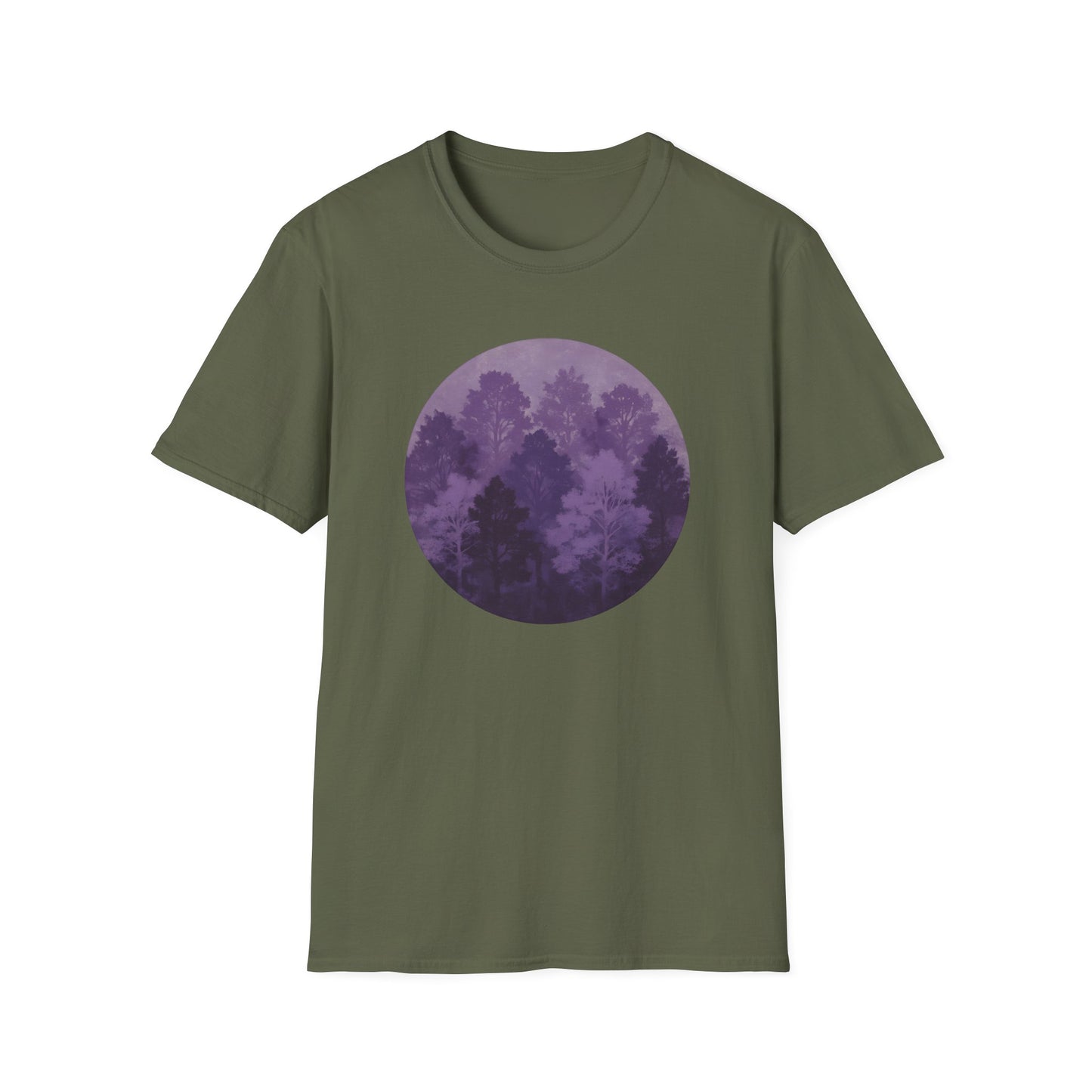 Purple Forest Oil Painting T-shirt