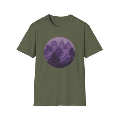 Purple Forest Oil Painting T-shirt