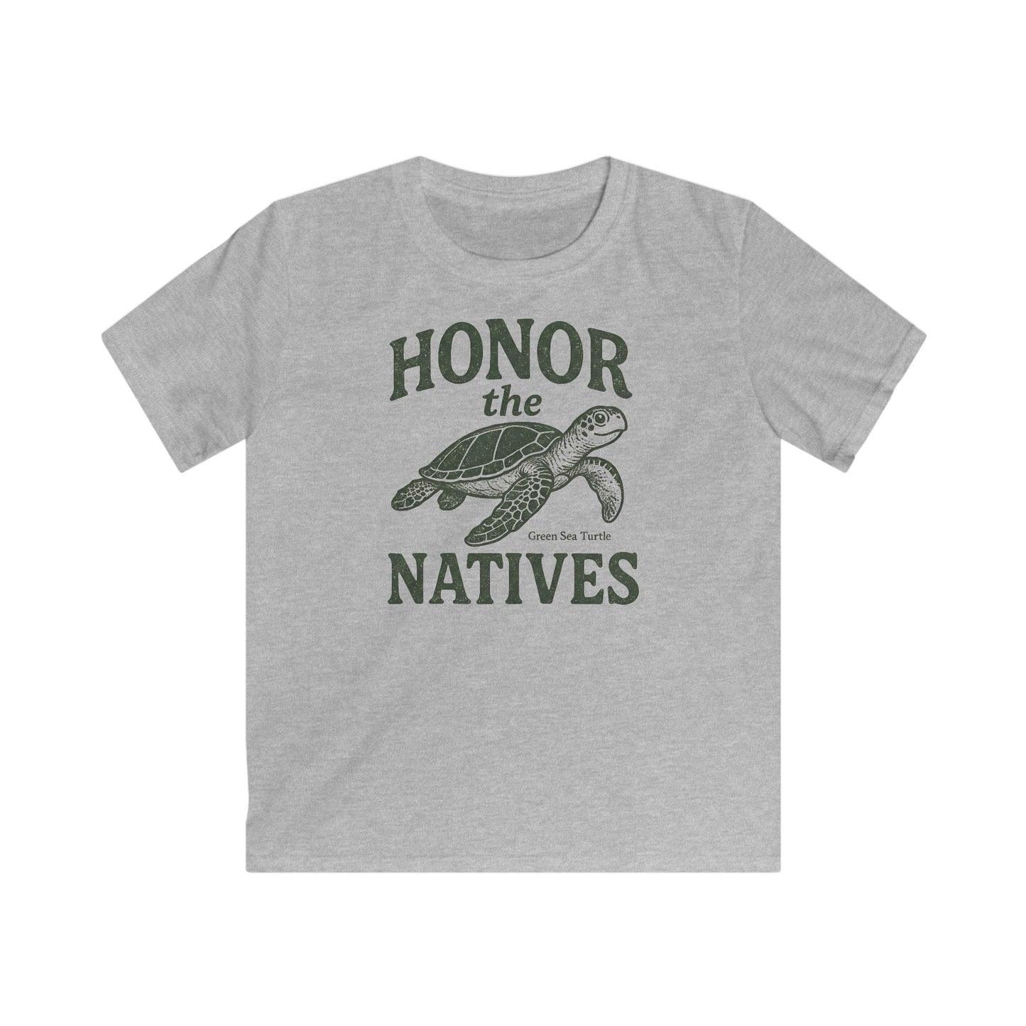 Children's Honor The Natives Wise Green Sea Turtle T-shirt