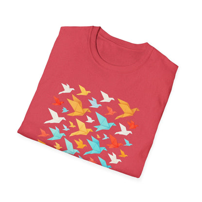 Origami Flock Of Birds T-shirt