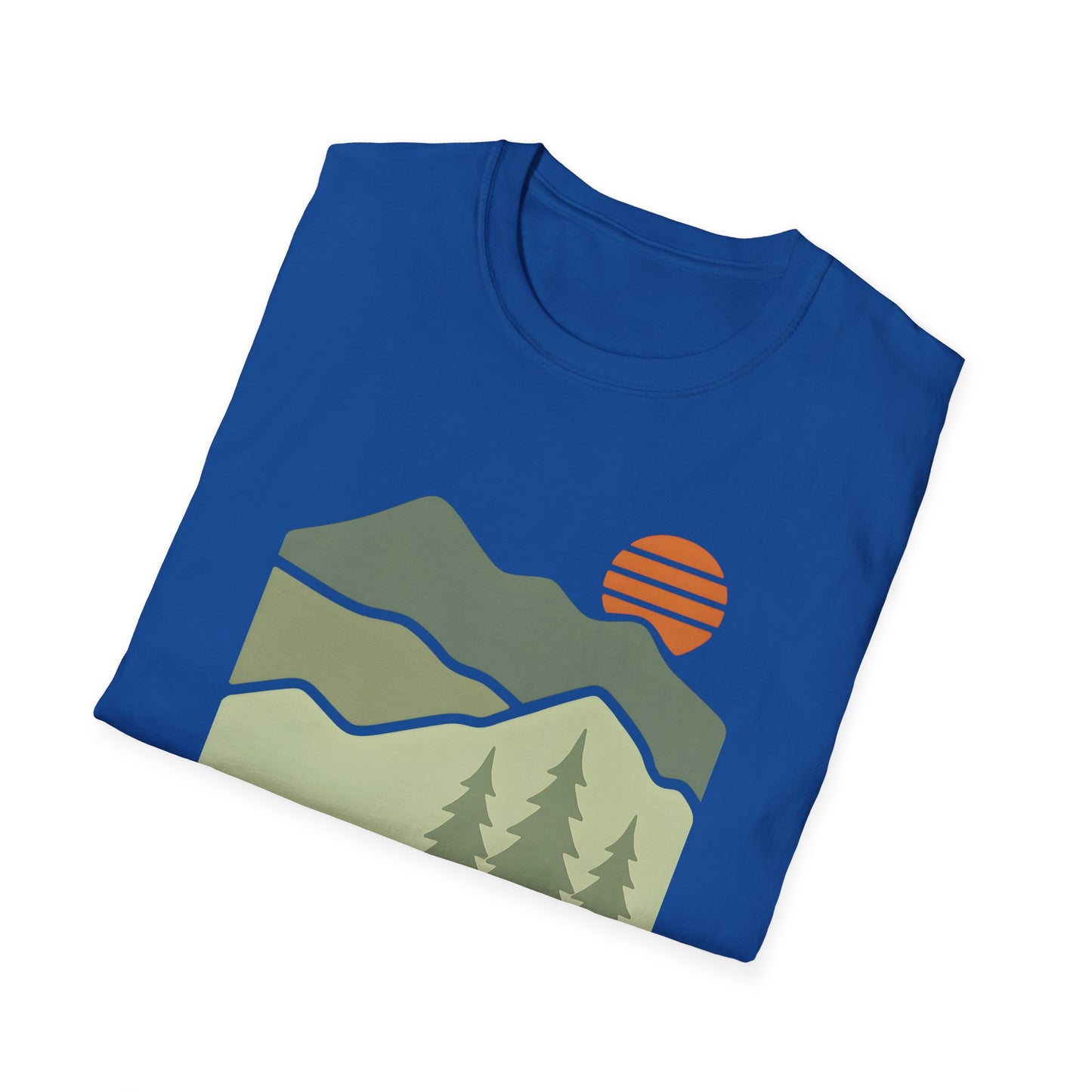 Striped Sun Over Mountain Layers T-shirt