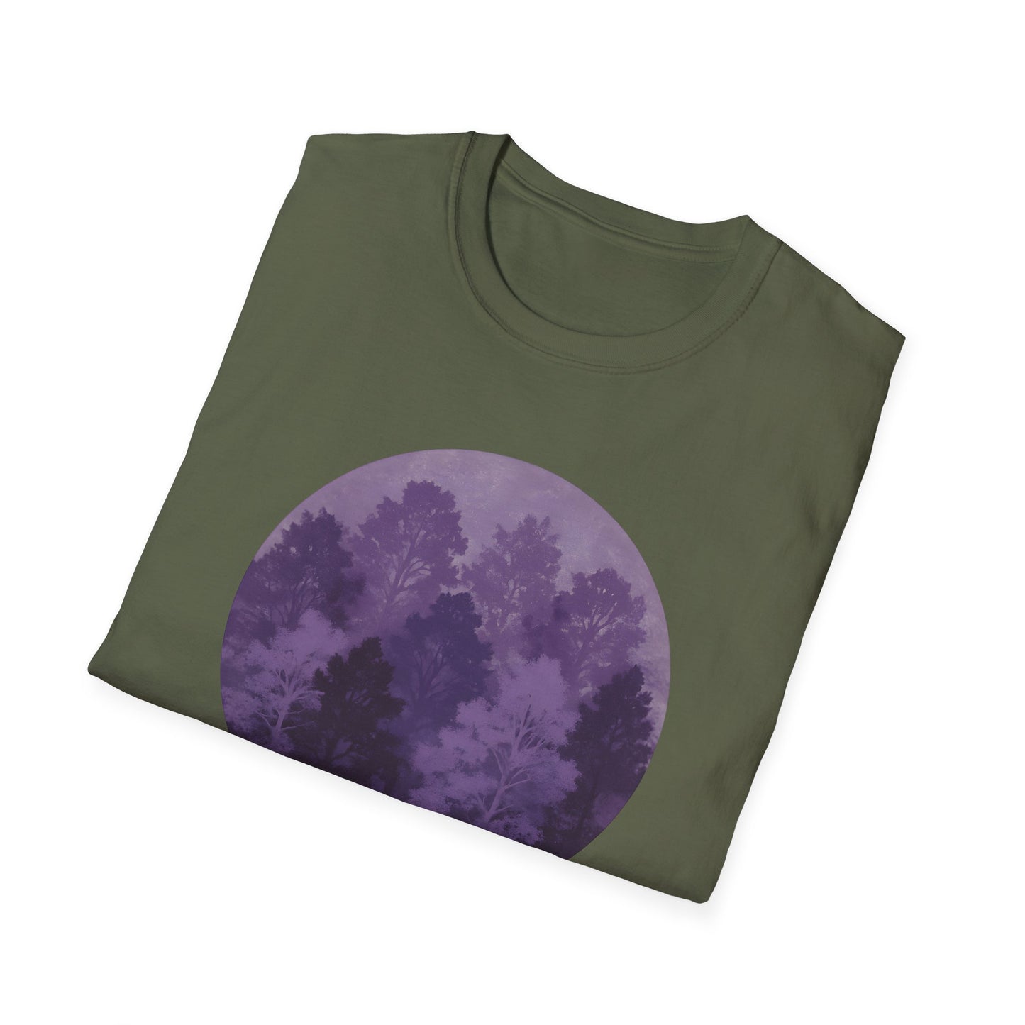 Purple Forest Oil Painting T-shirt
