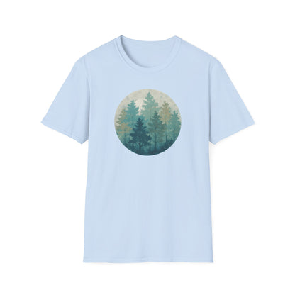 Forest Oil Painting Teals
