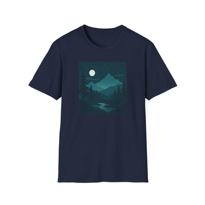Dark Night Mountain Landscape