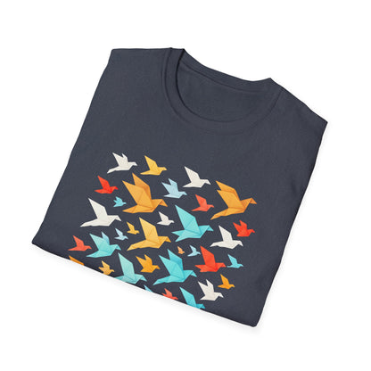 Origami Flock Of Birds T-shirt