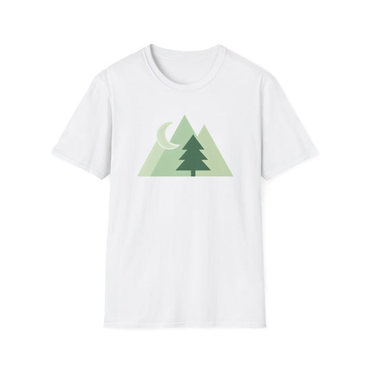 Greenscale Geometric Mountains T-shirt