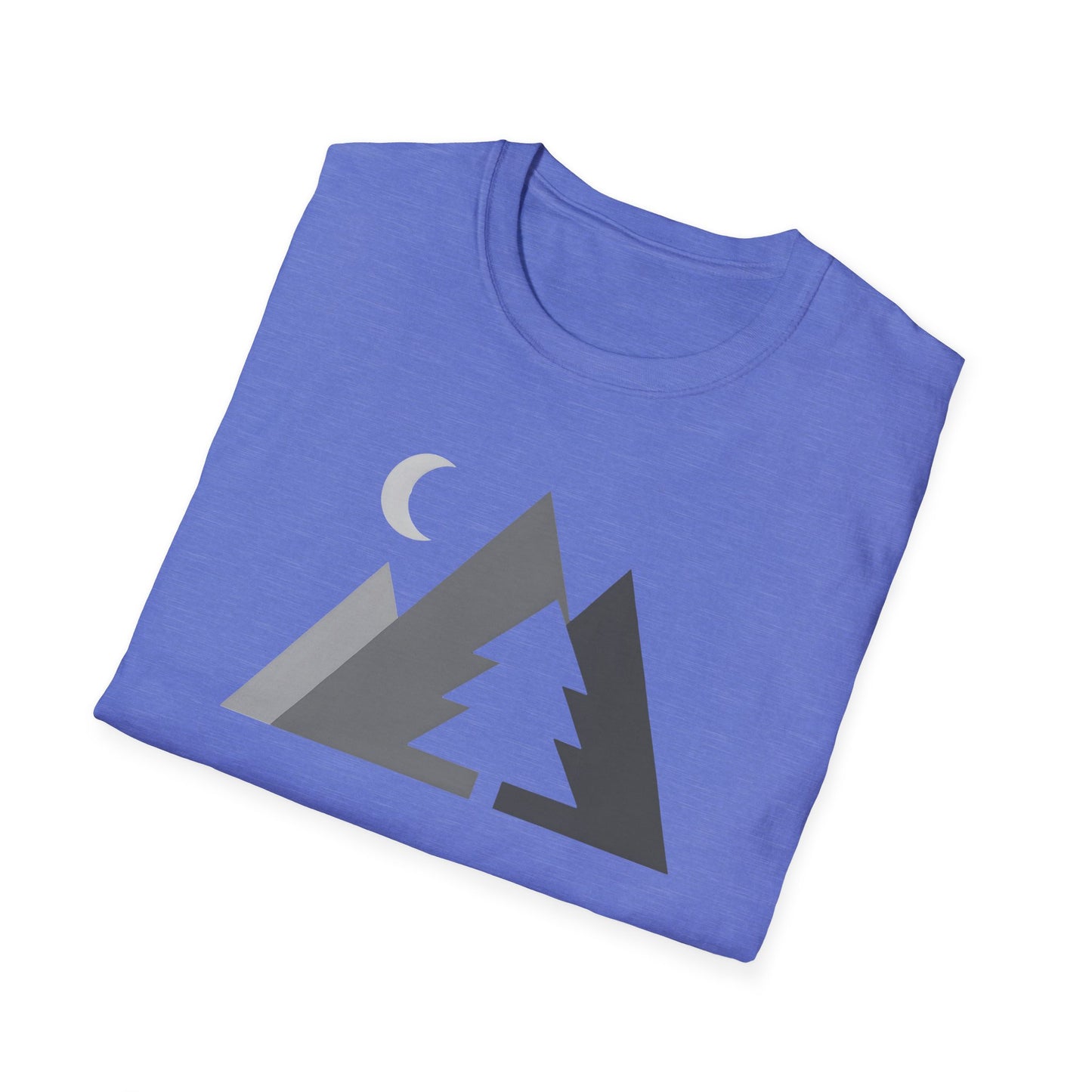 Greyscale Geometrical Mountains T-shirt