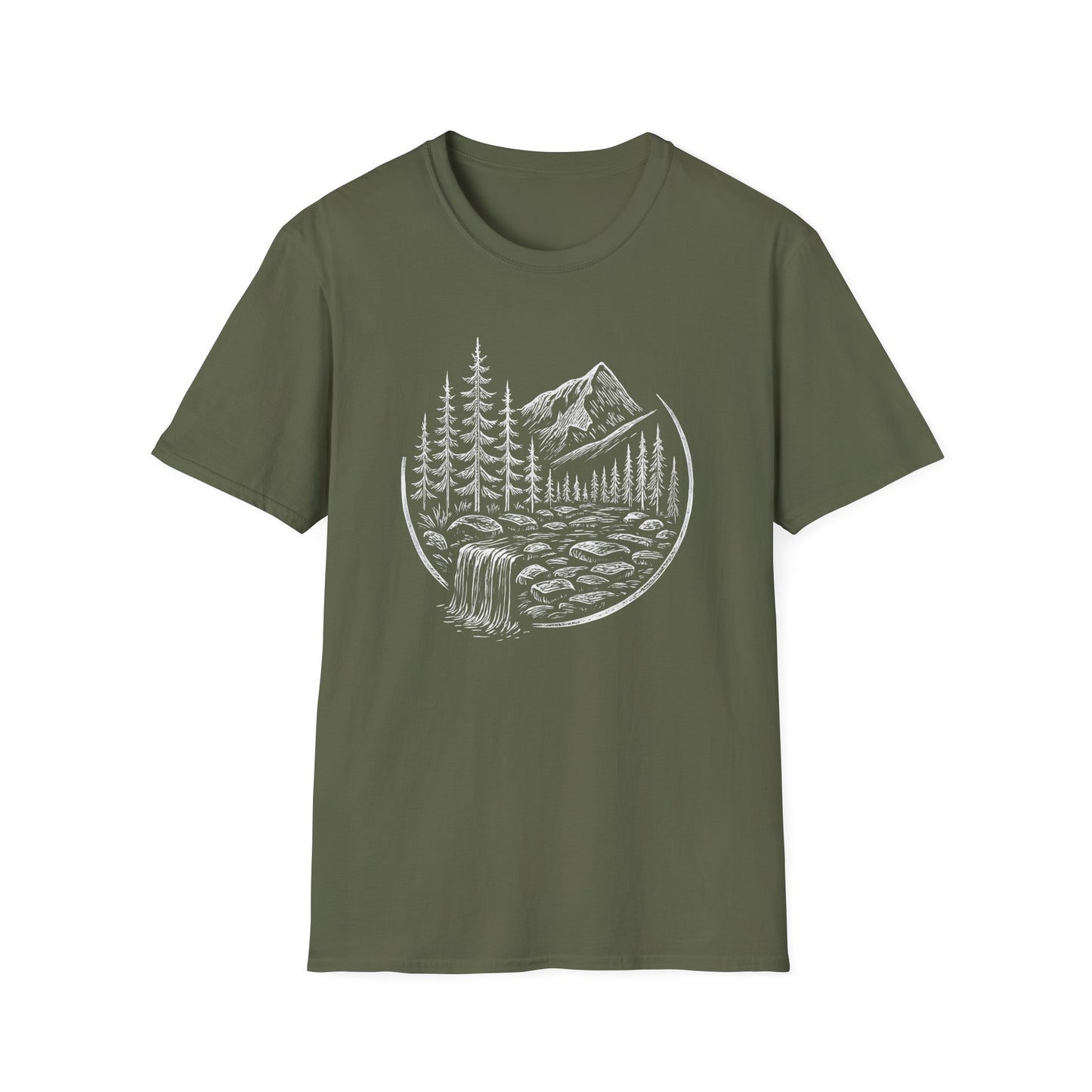 Whitescale Mountain River Escape T-shirt