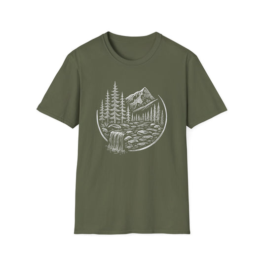 Whitescale Mountain River Escape T-shirt