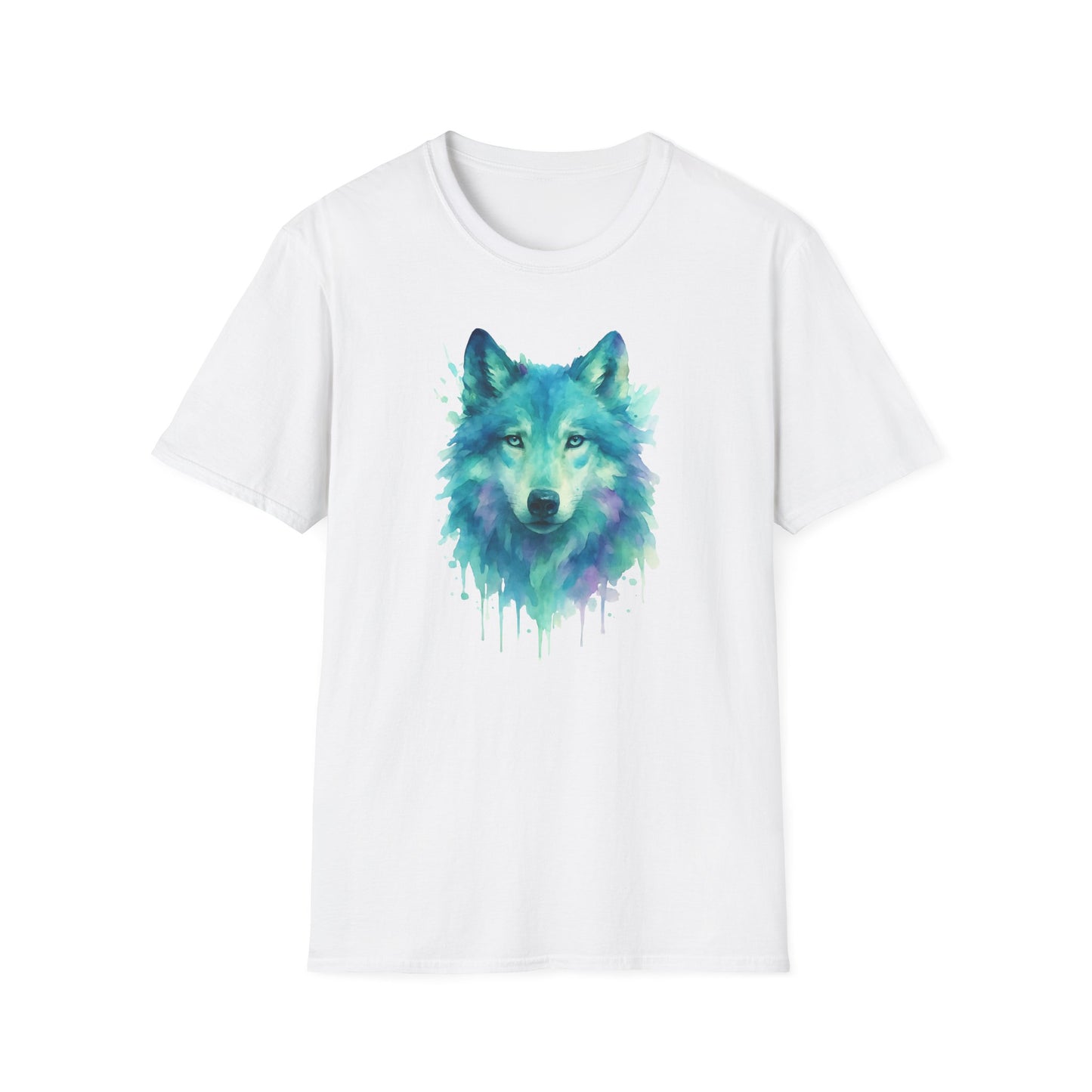 Watercolor Wolf Portrait