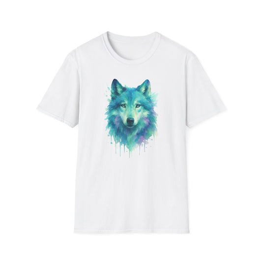 Watercolor Wolf Portrait